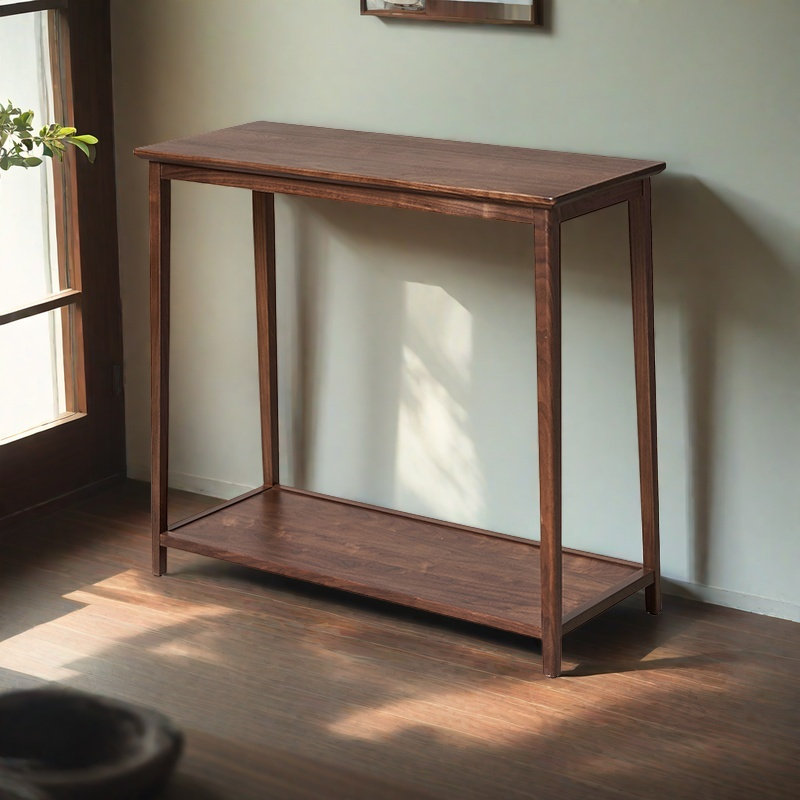 Black Walnut Solid Wood Plant Stand for Balcony