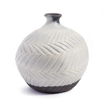 Tulare Ivory 10" Ceramic Table Vase