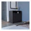 Commode avec armoire de rangement spacieuse à 3 tiroirs et à une porte, noir-1572612104