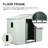 8ft X 4ft White Metal Outdoor Storage Shed - Galvanized Iron Structure, Punched Vents For Superior Air Circulation, Sliding Doors, Padlock, Easy Assembly Kit In Robust Frame, Vents, Doors With Lock,-117455830