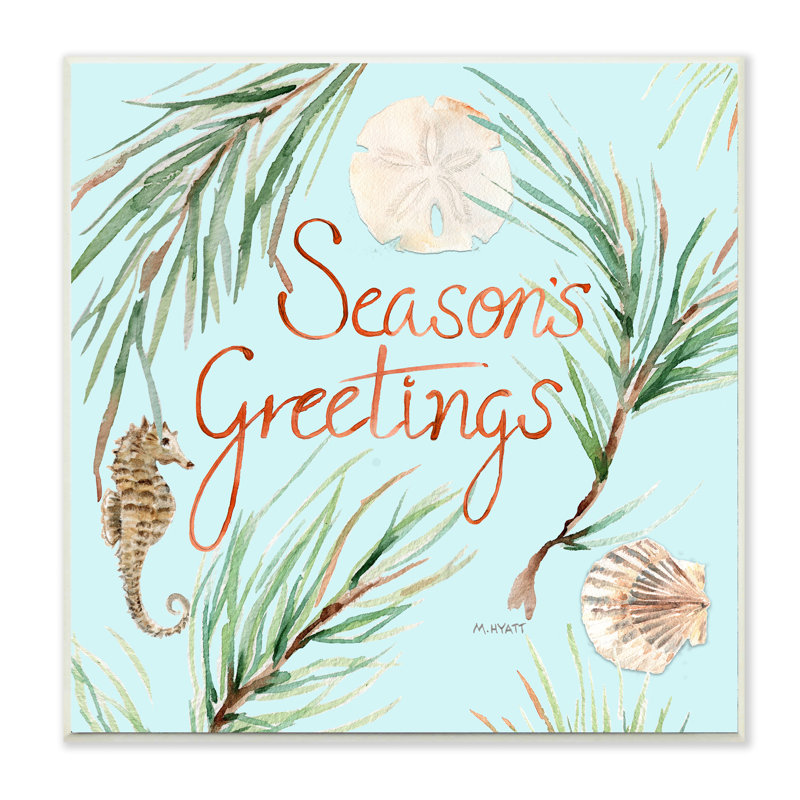 Impression d’art graphique, "Nautical Beach" par Season’Greetings, Giclée encadrée noir minuit, H 12 po x l 12 po x P 1,5 po