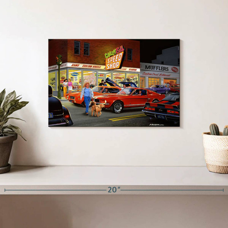 Mehar Crazy Ed's, 8" H x 12" W
