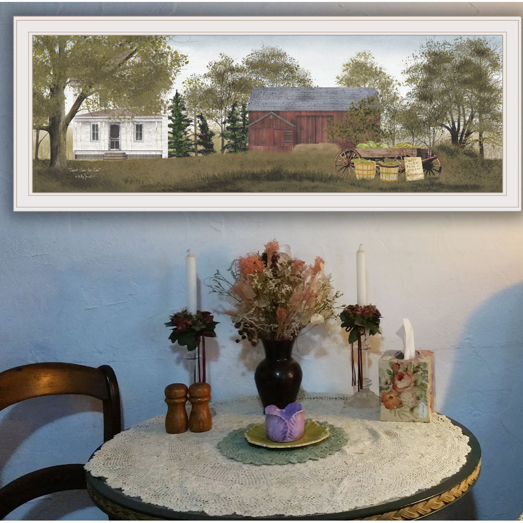 Sweet Corn for Sale Framed Wall Art for Living Room, Home Wall Decor by Billy Jacobs August Grove® 