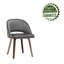 Chaise avec accoudoirs en velours Dahmari-2113951404