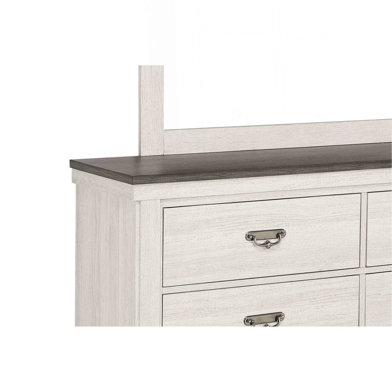 Commode Leighton avec finition en mélamine durable et grande capacité de rangement