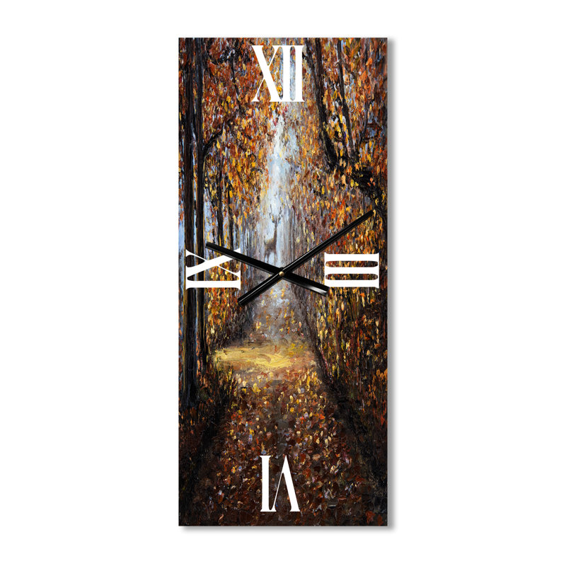 Horloge murale cerf dans le parc, Grand