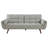 Grey Tufted Convertible Sofa Bed