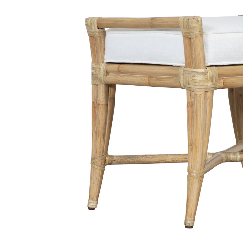 Banc rembourré Malacca, Naturel