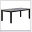 Ensemble de table de salle à manger de style campagnard gris et noir 7 pièces Centera, alliant élégance rustique et confort moderne et durabilité.