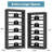 5-Tier Sturdy Bookcase, Adjustable Shelves, Large Capacity, Modern for Living Room Office Garage