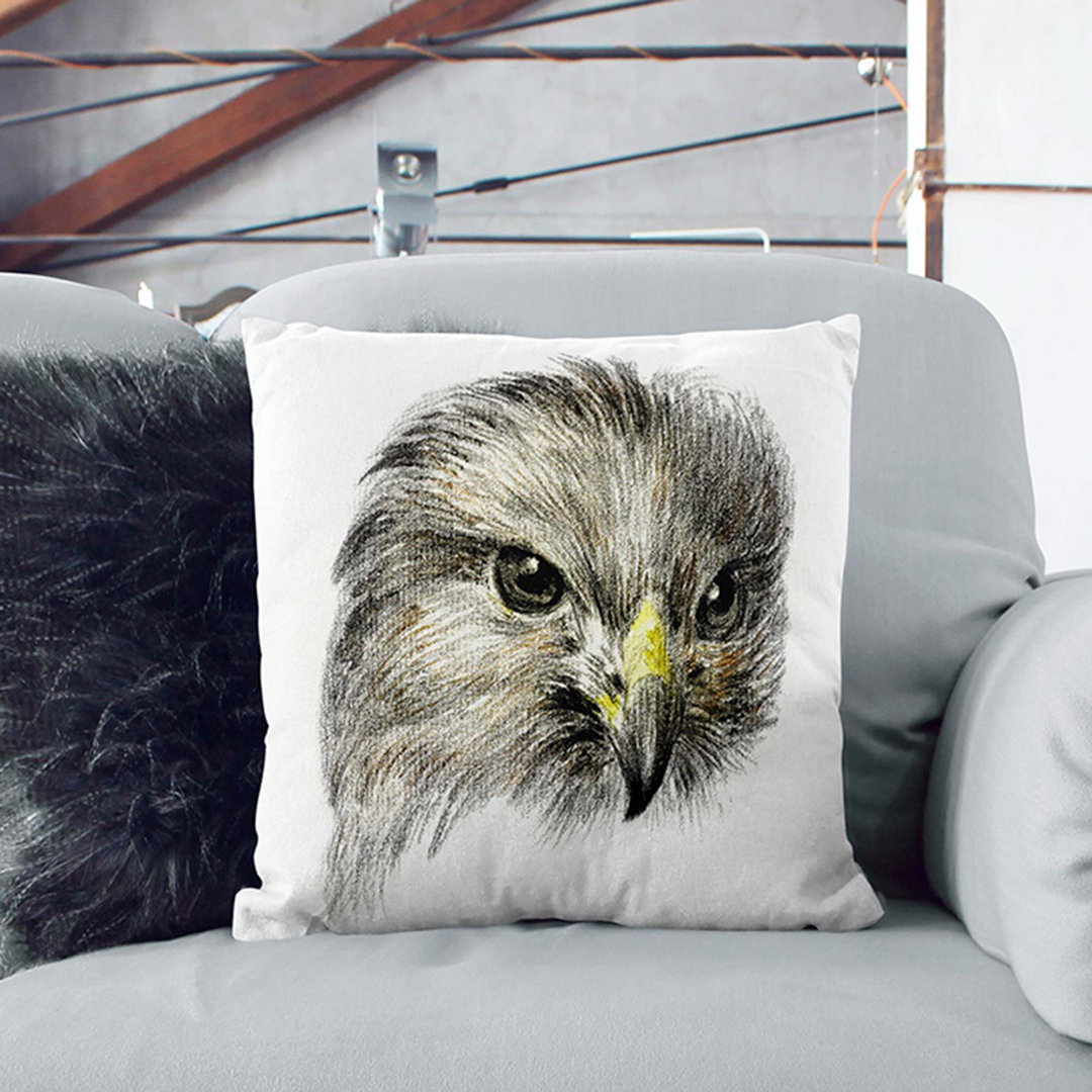 Bird of Prey Cushion with Filling