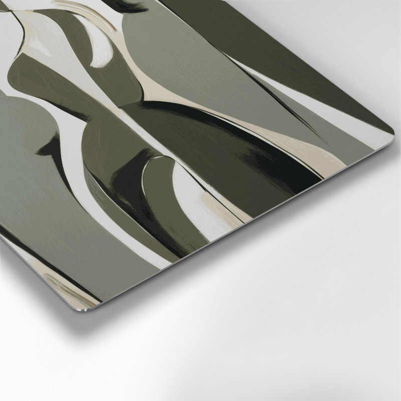 Abstract Figurative 91 Brown Metal Wall Art, 12" H x 12" W