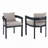 Patio Outdoor Aluminum Dining chair-2020794069-2020794071