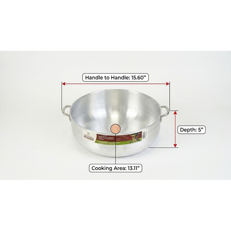 9.5 Qt Aluminum Caldero, #11, 9.5 quarts