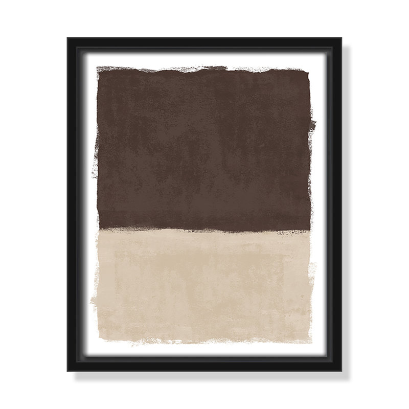 «Brownie Sundae I Print» par Natalie Carpentieri, L 9,5 po x H 11,5 po, Cadre flottant noir