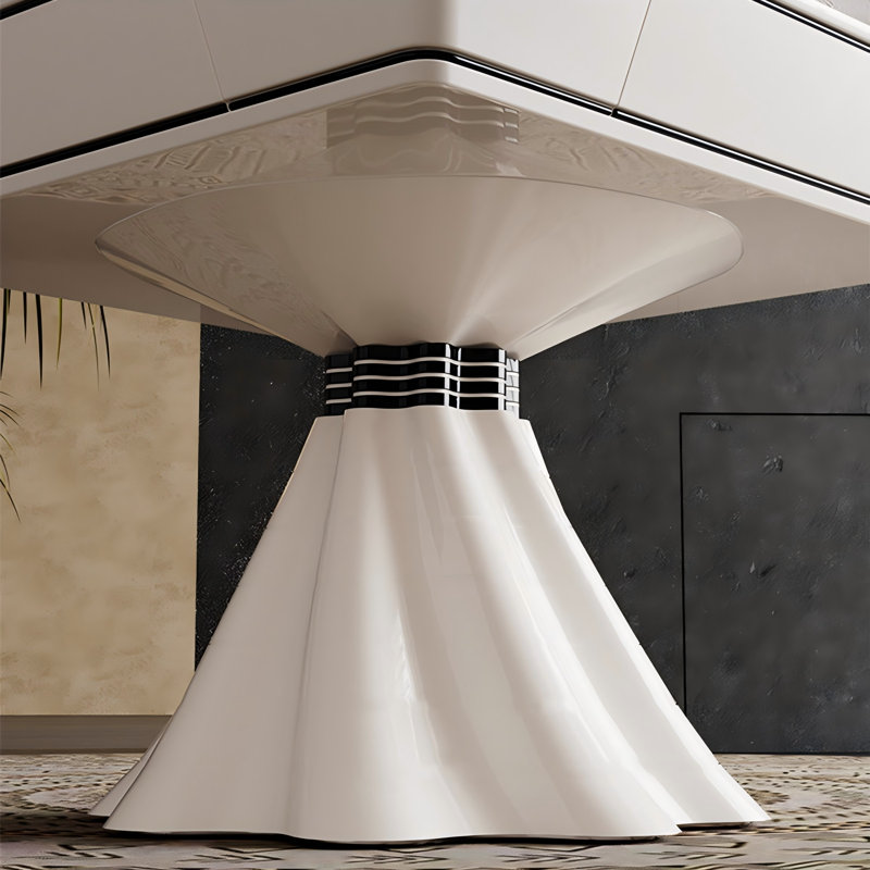 Table de salle à manger moderne et luxueuse entièrement automatique à mécanisme de cyclone et sous-verre pour les règles chinoises