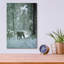 «Winter Encounter-Wolf» par Ron Parker, art mural en verre acrylique,-660025874