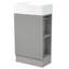 Ensemble de meuble-lavabo simple 18,61 po avec plateau en céramique Josslin-216279524