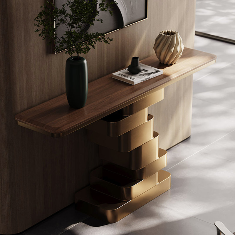 Console italienne de luxe légère italienne, H 33,5 po x l 47,2 po x P 13,8 po