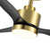 Kyptin 42" 3-blade Downrod Mount Ceiling Fan with LED Lights and Remote Control