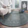 Samaniego Hand Tufted Viscose/Wool Oriental Rug in Blue/Dark Gray