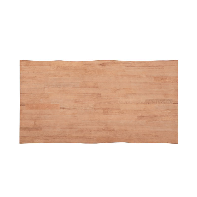 Table de patio moderne et naturelle - Rectangulaire pour l'extérieur