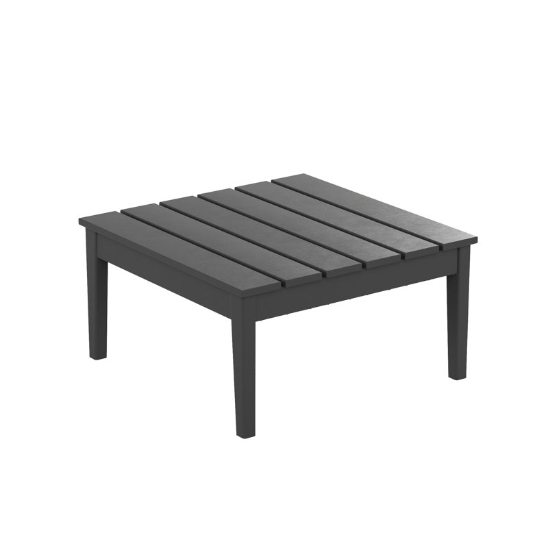 Joubert Outdoor Square HDPE Coffee Table, Grey