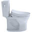+ toilette allongée deux pièces à double chasse (siège inclus) Drake® Washlet®
