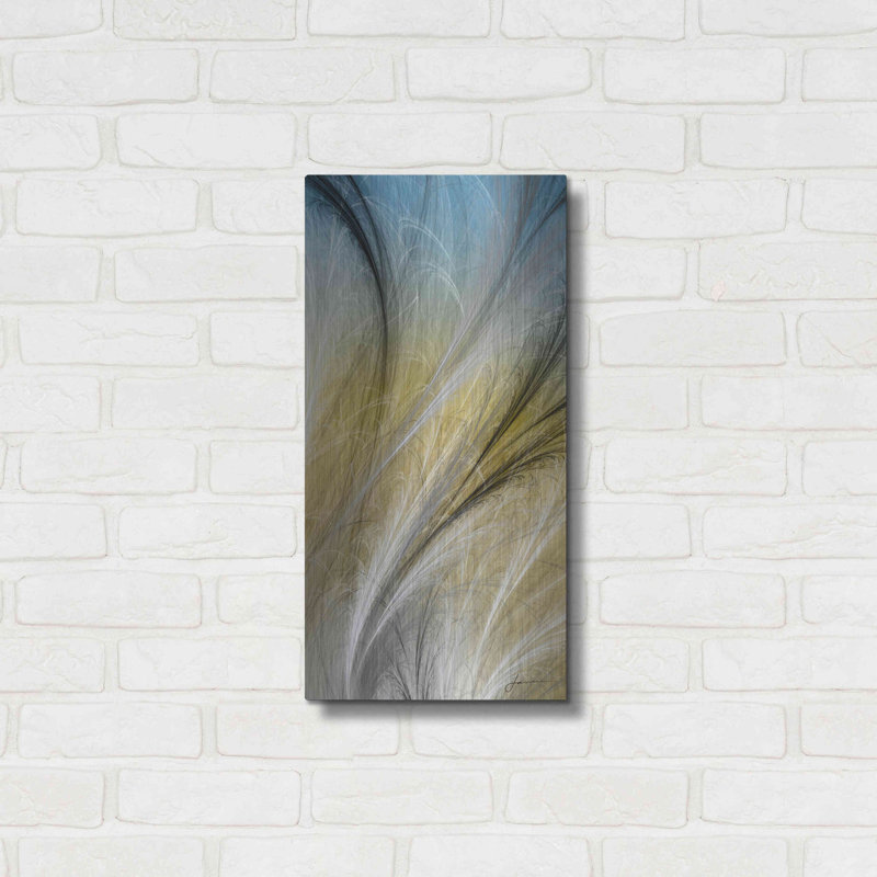 «Fountain Grass IV» par James Burghardt - impression sans cadre sur métal, H 24 po x l 12 po x P 0,2 po