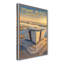Titanic Belfast, Northern Ireland - Romantic Harbour Poster Of Iconic Shipbuilding Landmark. Giclee Print On Wrapped Canvas. Wall Art, Home Decor - Iconic Buildings & Architecture, Northern Ireland - Wrapped Canvas Print-1190577951