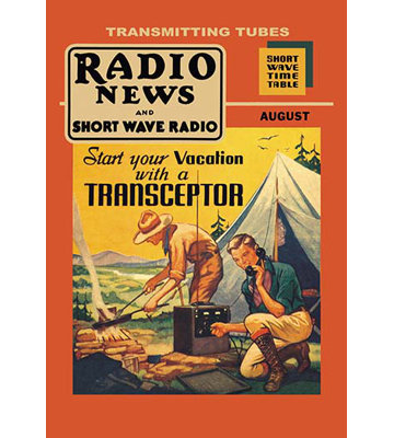'Radio News and Short Wave Radiol Vintage Advertisement