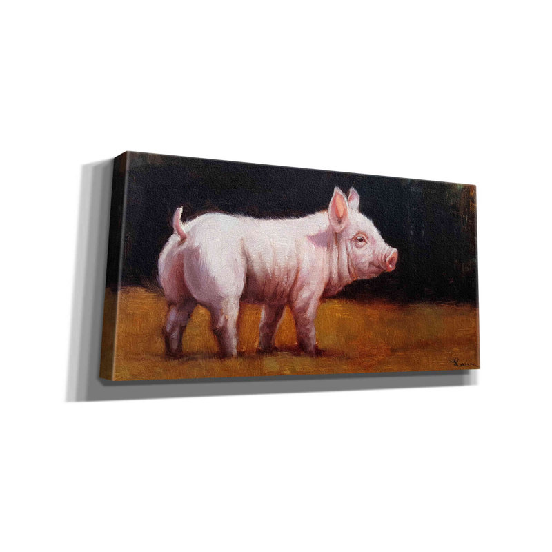 «Wilbur» par Lucia Heffernan, reproduction sur toile tendue, H 12 po x l 24 po