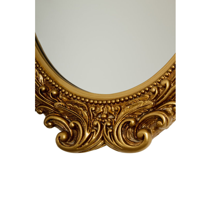 Flat Wall Mirror, Gold