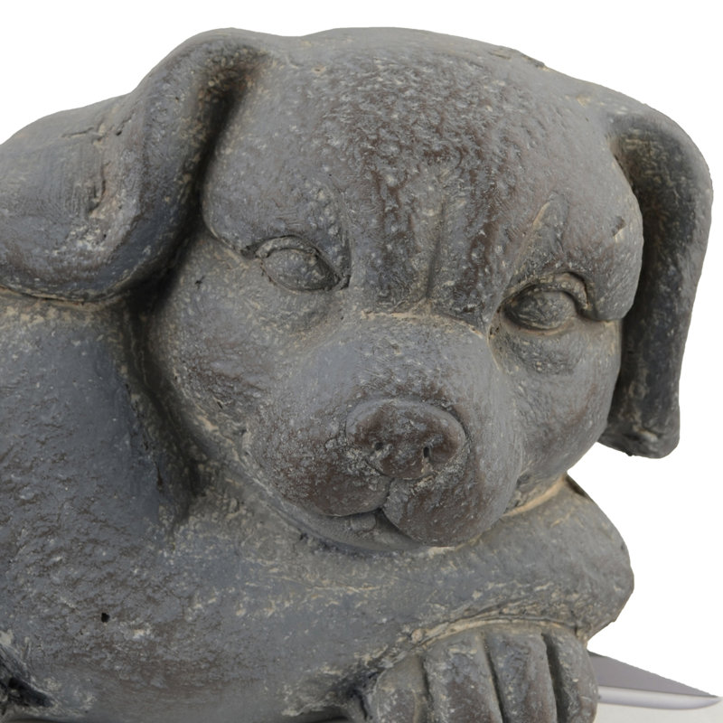 Georgina DOG Planter 15cm Blue Iron Effect