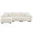 110-inch Boucle Fabric Modular Sectional L-Shape Sofa with Movable Ottoman-1440758651