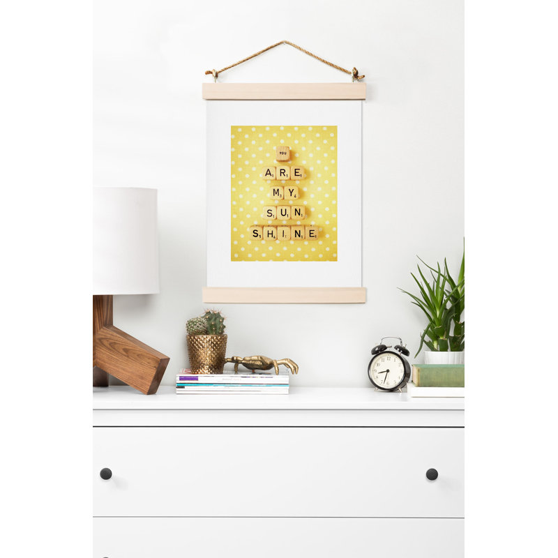"You are My Sunshine" par Happee Monkee-impression d’art textuel sur papier, H 20 po x l 16 po