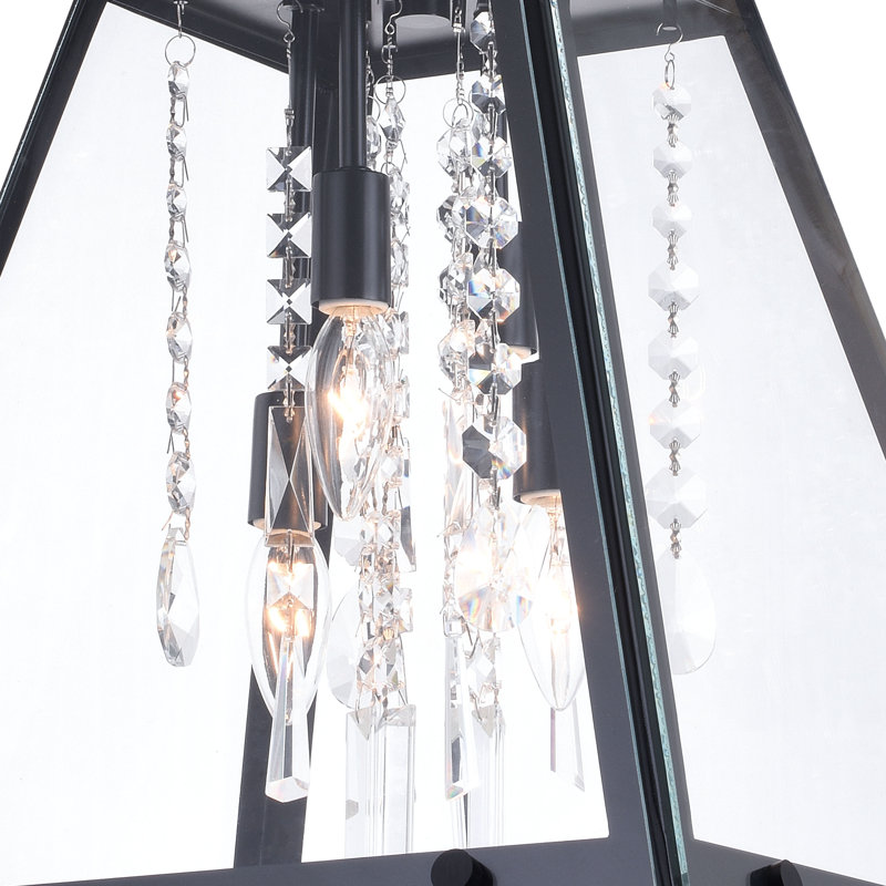 Luminaire suspendu carré à 1 lumière Josette, H 20,25 po x l 15 po x P 15 po
