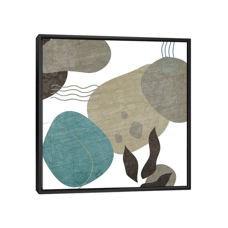 Rock II by Kimberly Allen - Print on Canvas, Black Framed Canvas, 66.04 cm H x 66.04 cm W