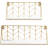 Aldin 2 Piece Metal and Wood Bracket Shelf