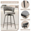 Ensemble de 2 chaises pivotantes 360 °-1260347635