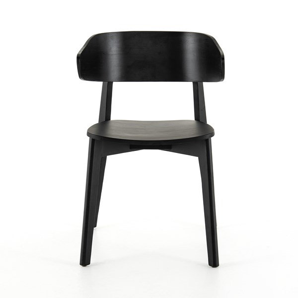 Franco Solid Wood Side Chair, Black