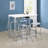 Staten Chrome Backless Bar Stool(Only Dining Chairs)