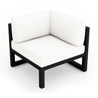 Fauteuil d'angle d'extérieur Smith avec coussins Sunbrella