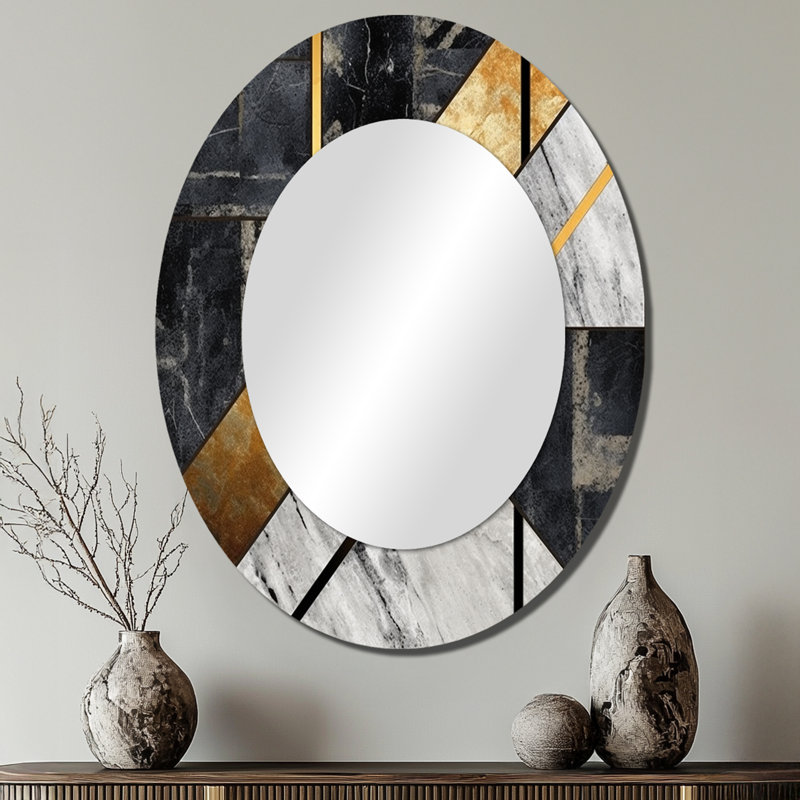 Koeller - Abstract Metal Mirror, 40" x 30"