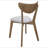 Daglosten Off-white and Chestnut 5-piece Dining Set