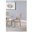 Chaise de salle à manger en pierre - beige, ensemble de 2