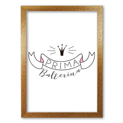 Prima Ballerina 1 Piece Single Picture Frame Painting