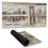 Abstract bridge with typography - 15.75"x31.50" Desk mat