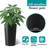 22 In. H X 13 In. W Polypropylene Round Planter Set With Smooth Matte Finish  (2-Pack)-1488235858