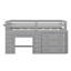 Lit mezzanine avec tiroirs et tablette-254036199